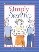 Book Jacket for: Simply sewing