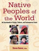 Cover Art: Native peoples of the world : an encyclopedia of groups, cultures, and contemporary issues