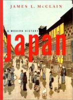 Cover of the history book Japan, A Modern History