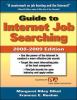 Book Jacket for: Guide to internet job searching