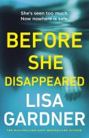 Book Jacket for: Before she disappeared a novel