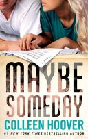 Book Jacket for: Maybe someday