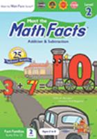 Book Jacket for: Meet the math facts. Level 2 Addition & subtraction